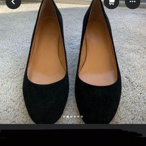 J Crew Black Suede Pump